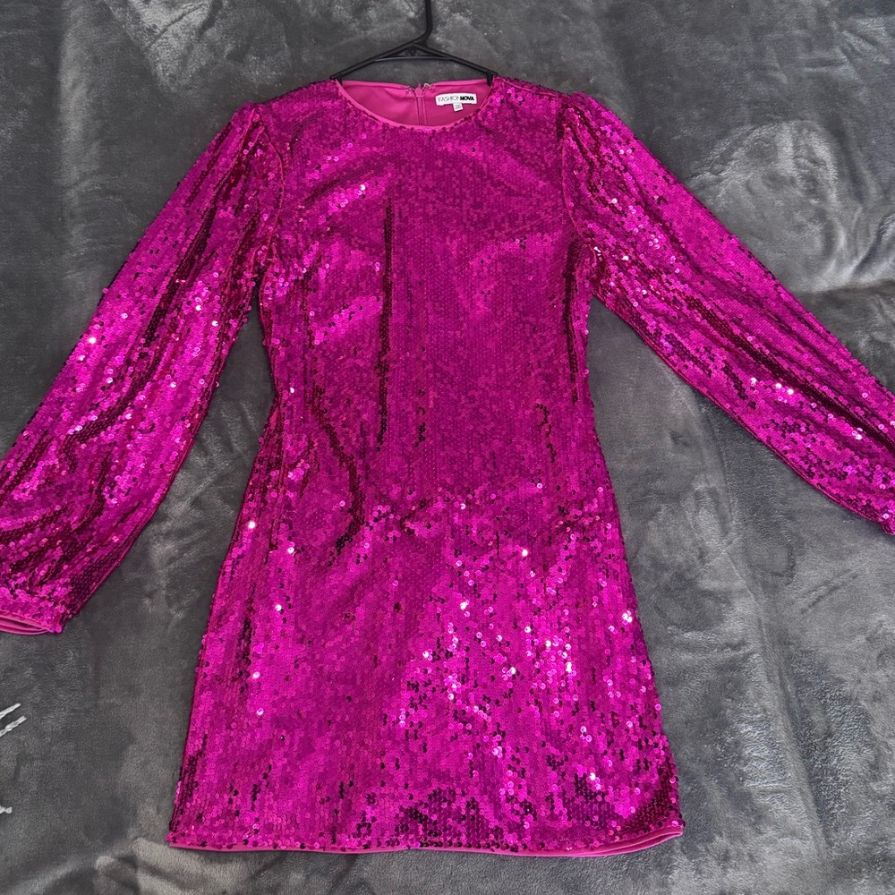 Sequin Pink Dress - Picture 3 of 3